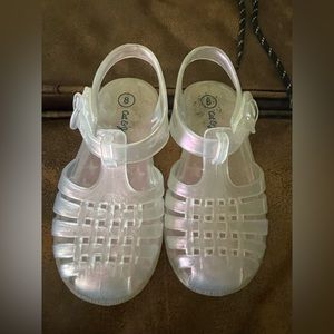 Toddler girls cat and Jack size 8 jelly sandals ☀️🍉